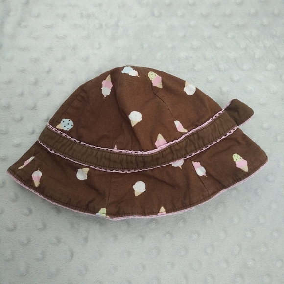 4/$20 Baby girl Gymboree ice cream sunhat 6 months - Picture 5 of 13